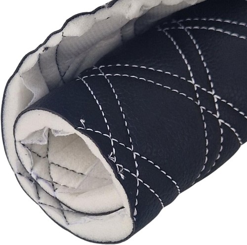 Faux leather quilted fabric - faux,
